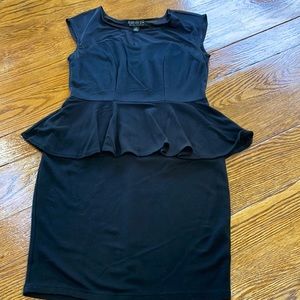 Forever 21 + basic black peplum style dress.  Size XL.  Good condition.